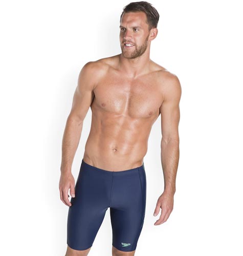 Men Navy Blue Solid Swim Shorts